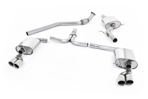 Ligne cat-back 2.0 TFSI S line auto (4 sorties GT80) MILLTEK – Audi A4 / A5 – SSXAU303