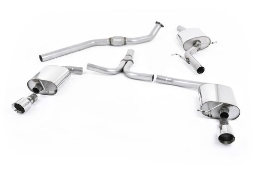 Ligne cat-back 2.0 TFSI S line auto (2 sorties GT100 polies) MILLTEK – Audi A4 / A5 – SSXAU302