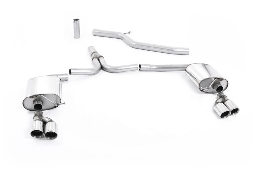 Ligne cat-back 3.0 TDI (4 sorties GT80 jupe S line) MILLTEK – Audi A4 / A5 – SSXAU271
