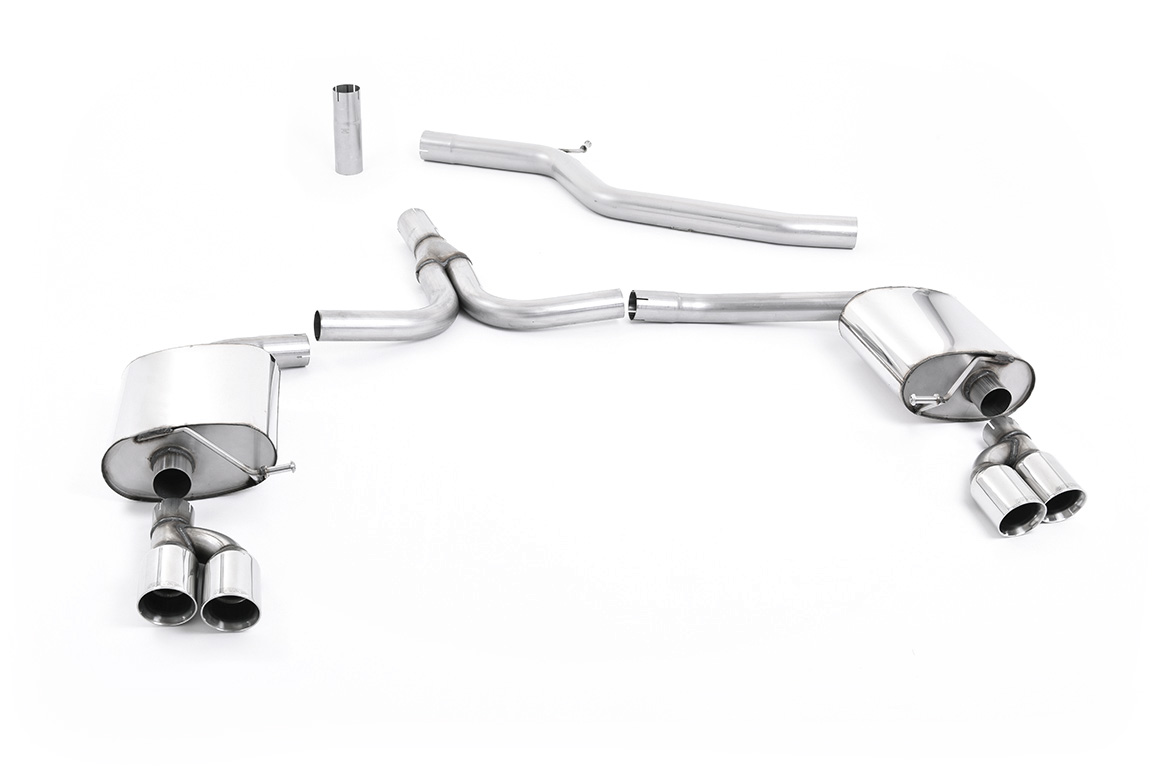 Ligne cat-back 3.0 TDI (4 sorties GT80 jupe S line) MILLTEK – Audi A4 / A5 – SSXAU271