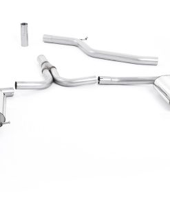 Ligne cat-back 3.0 TDI (double sortie Cerakote noir) MILLTEK – Audi A4 (B8) 3.0 TDI DPF 240 ch – SSXAU438