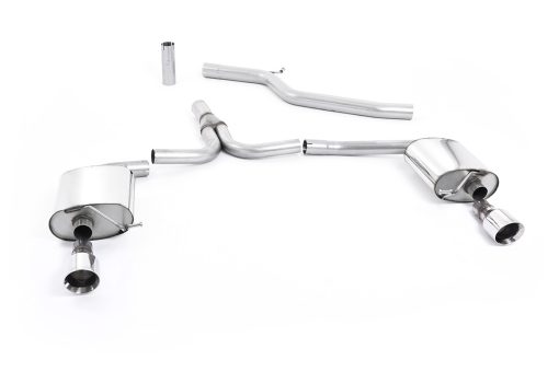 Ligne cat-back 3.0 TDI (2 sorties GT100 A4) MILLTEK – Audi A4 (B8) 3.0 TDI DPF 240 ch – SSXAU270