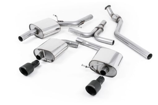 Ligne cat-back 2.0 TFSI (double sortie Cerakote noir) MILLTEK – Audi A5 (8T) 2.0 TFSI – SSXAU439