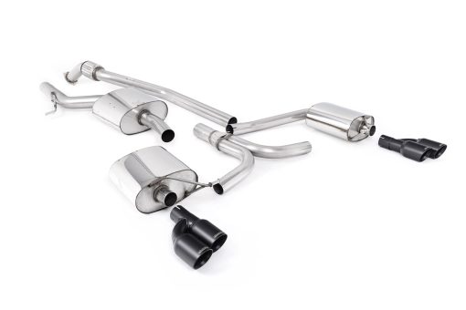 Ligne cat-back (4 sorties noires 2.0 TFSI) MILLTEK – Audi A5 (8T) 2.0 TFSI – SSXAU660