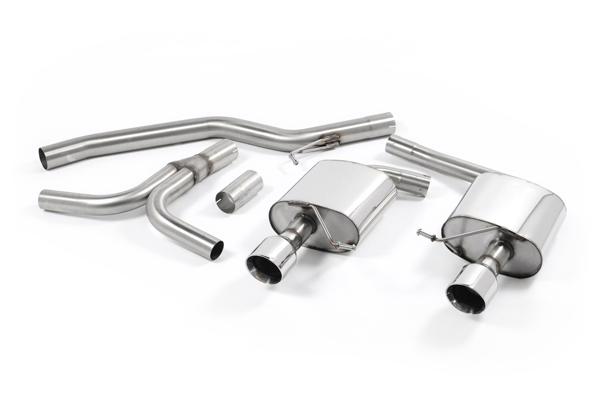 Ligne cat-back 3.0 TDI (2 sorties GT100 polies A5) MILLTEK – Audi A5 (8T) 3.0 TDI – SSXAU273
