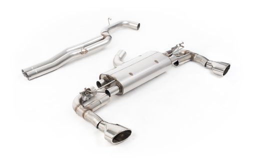 Ligne cat-back 80 mm non résonnée (embouts polis Sportback) MILLTEK – Audi RS3 (8V) 2.5 TFSI 367 ch – SSXAU970