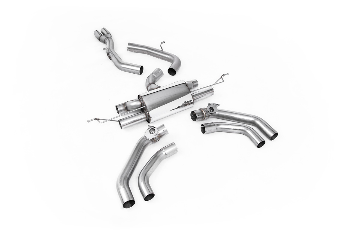 Ligne GPF-back Race 80 mm (embouts d'origine) MILLTEK – Audi RSQ3 (F3) 2.5 TFSI (GPF) 400 ch – SSXAU1035