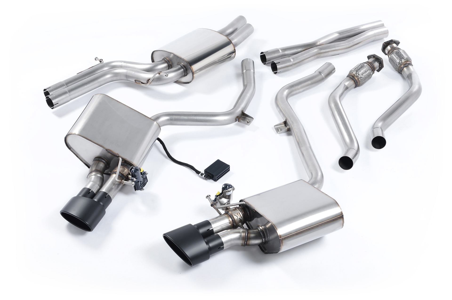 Ligne cat-back résonnée MILLTEK – Audi S4 / S5 – SSXAU380
