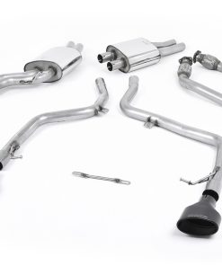 Ligne cat-back Race (2 sorties ovales Cerakote noir) MILLTEK – Audi S4 (B8) 3.0 TFSI 333 ch – SSXAU240