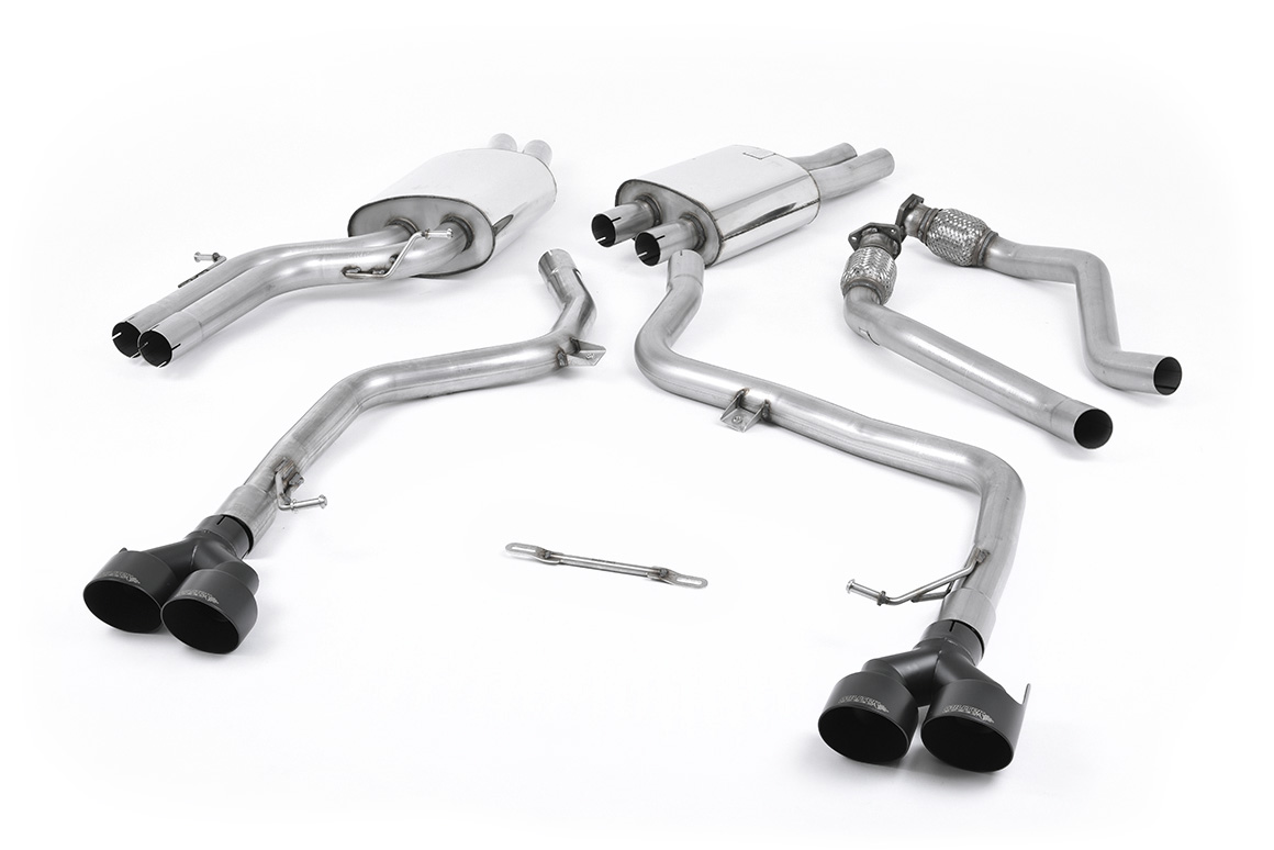 Cat-back 3.0 TFSI (4 embouts Black Velvet) MILLTEK – Audi S5 (8T) 3.0 TFSI 333 ch