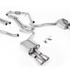 Cat-back non résonnée (4 embouts titane brossé diff. sport) MILLTEK – Audi S5 (F5) 3.0 TFSI 354 ch – SSXAU1115