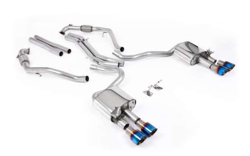 Cat-back non résonnée (4 embouts titane brûlé diff. sport) MILLTEK – Audi S5 (F5) 3.0 TFSI 354 ch – SSXAU1116