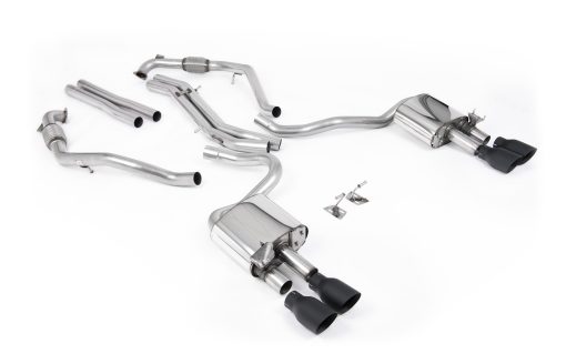 Cat-back non résonnée (4 embouts noir Cerakote diff. sport) MILLTEK – Audi S5 (F5) 3.0 TFSI 354 ch – SSXAU1114