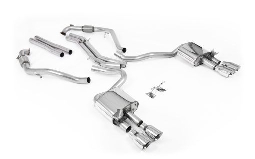 Cat-back non résonnée (4 embouts polis diff. sport) MILLTEK – Audi S5 (F5) 3.0 TFSI 354 ch – SSXAU1113