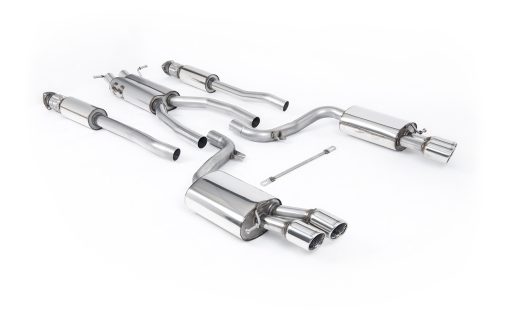 Ligne cat-back résonnée (embouts polis) MILLTEK – Audi S6 / A6 – SSXAU621