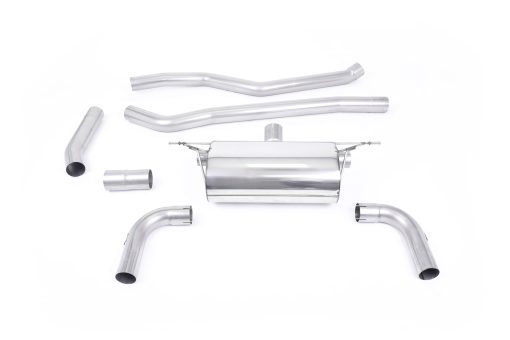 Cat-back race (sorties GT-90 Cerakote noir empattement long) MILLTEK – BMW Série 3 (F3X) 320i 184 ch – SSXBM1068