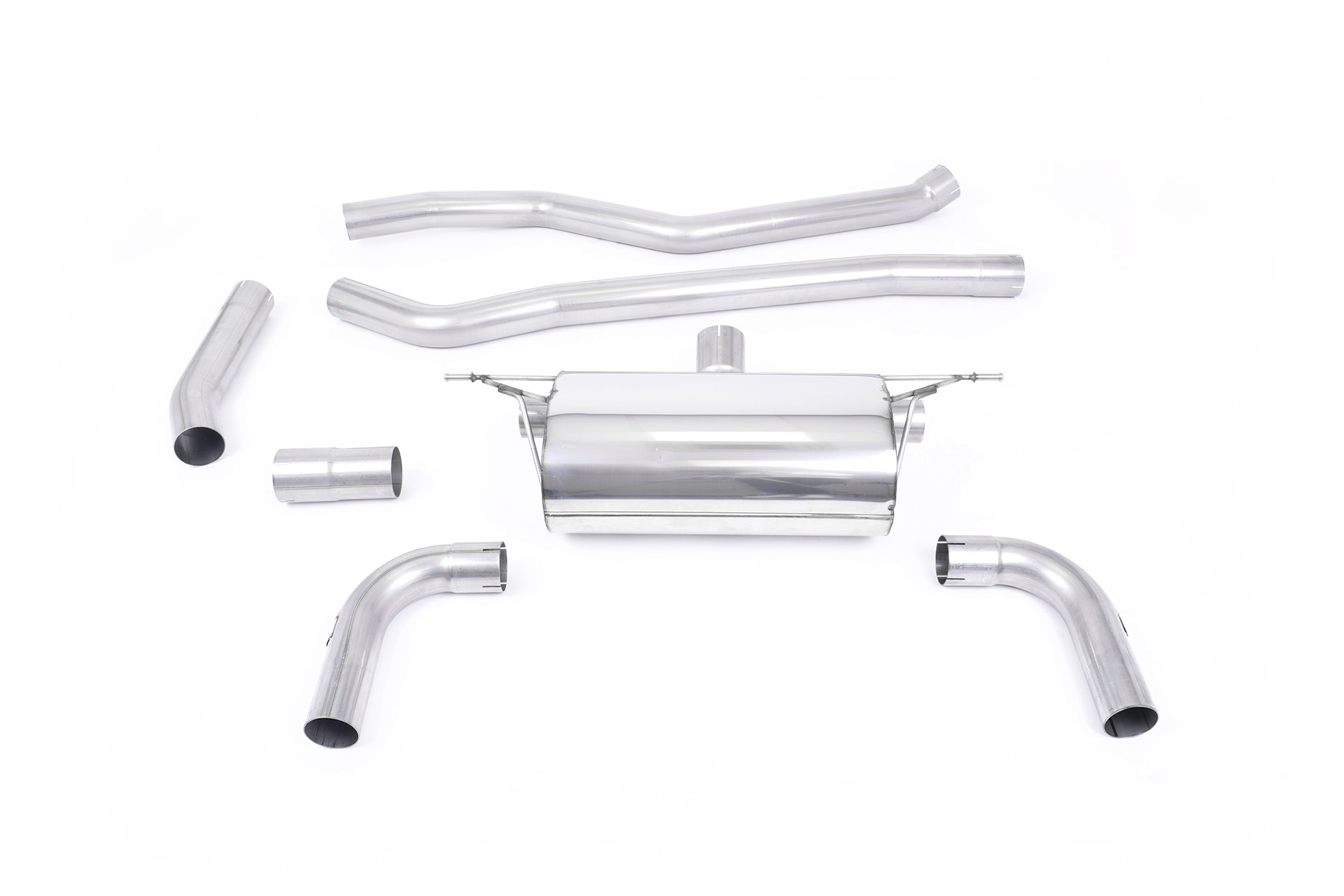 Cat-back race (sorties GT-90 Cerakote noir empattement long) MILLTEK – BMW Série 3 (F3X) 320i 184 ch – SSXBM1068