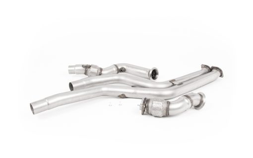 Paire de downpipes gros diamètre avec décata MILLTEK – BMW M2 (F87) Competition 410 ch – SSXBM1094