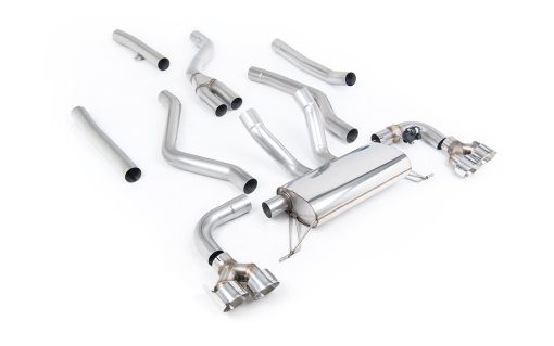 Ligne cat-back (quatre embouts GT-100 polis sans GPF) MILLTEK – BMW Série 3 / Série 4 – SSXBM1273