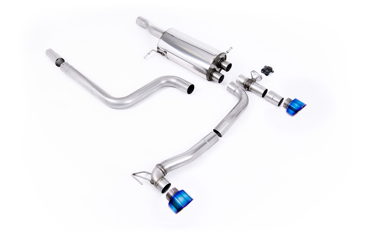GPF-back double sortie Maxton Design (GT-100 titane brûlé) MILLTEK – Ford Fiesta (VIII) ST 1.5T Ecoboost (GPF) 200 ch – SSXFD366M