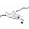Ligne cat-back (embouts Jet polis 100 mm) MILLTEK – Ford Focus (II) ST 2.5T 225 ch