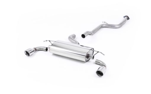 Ligne cat-back (embouts Jet polis 100 mm) MILLTEK – Ford Focus (II) ST 2.5T 225 ch
