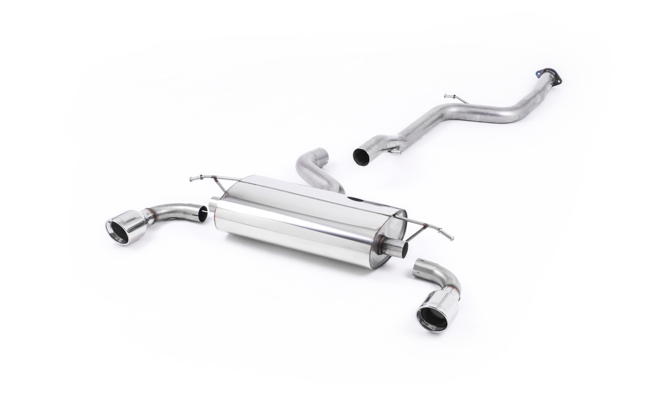 Ligne cat-back (embouts Jet polis 100 mm) MILLTEK – Ford Focus (II) ST 2.5T 225 ch