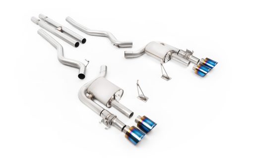 Cat-back à valves tube en H (embouts titane brûlé GT500) MILLTEK – Ford Mustang Shelby (III) GT 500 5.8 V8 Compressor 760 ch – SSXFD462