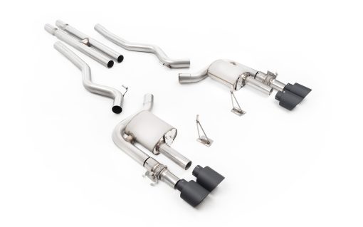 Cat-back à valves tube en H (embouts noir Cerakote GT500) MILLTEK – Ford Mustang Shelby (III) GT 500 5.8 V8 Compressor 760 ch – SSXFD459