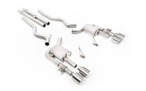 Cat-back à valves tube en H (embouts polis GT500) MILLTEK – Ford Mustang Shelby (III) GT 500 5.8 V8 Compressor 760 ch – SSXFD458