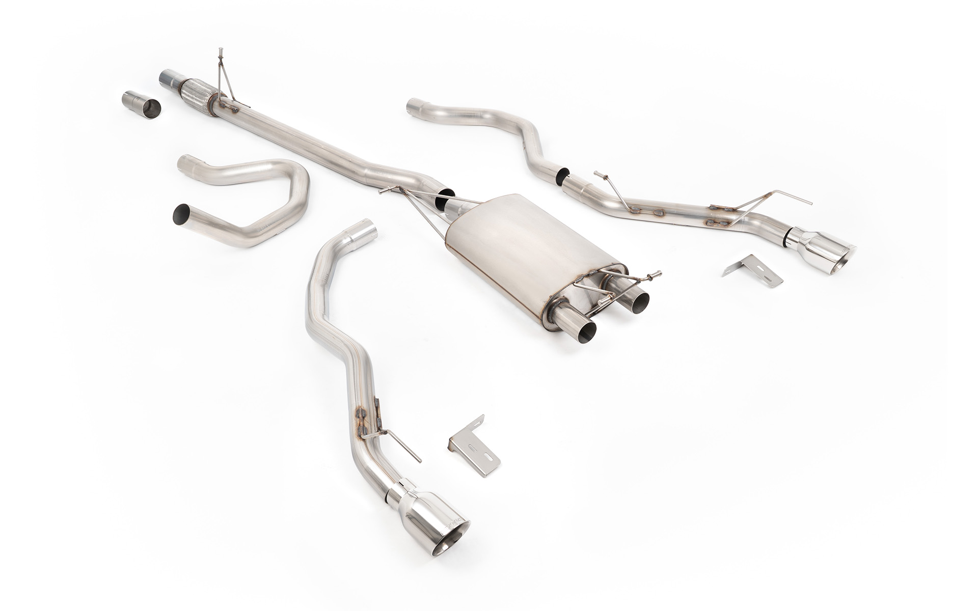 Ligne downpipe-back MILLTEK – Ford Ranger (IV) 2.3T Ecoboost PHEV 281 ch