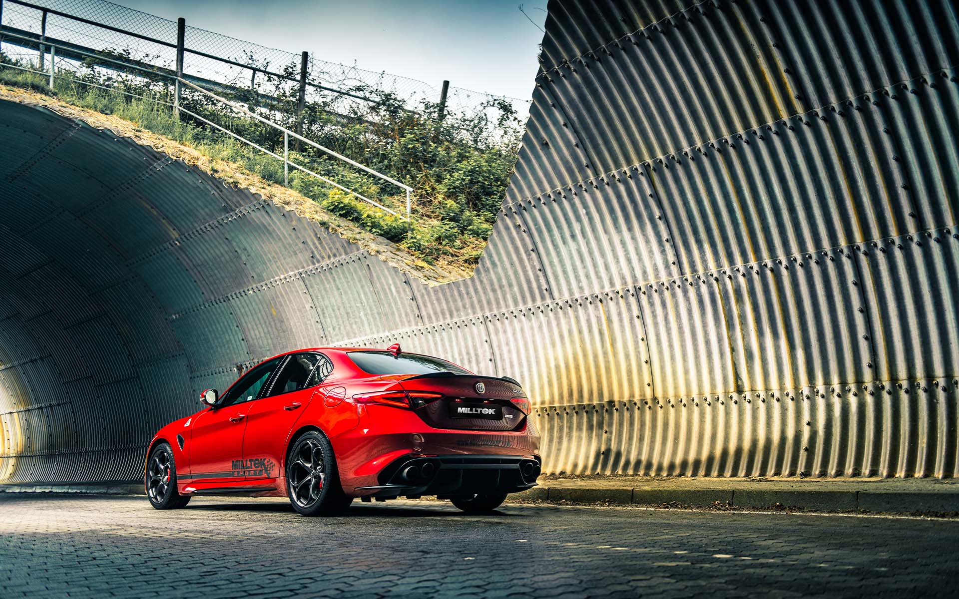 Ligne front pipe-back MILLTEK – Alfa Romeo Giulia Quadrifoglio 2.9 V6 Turbo 510 ch – SSXAR13 – Image 2