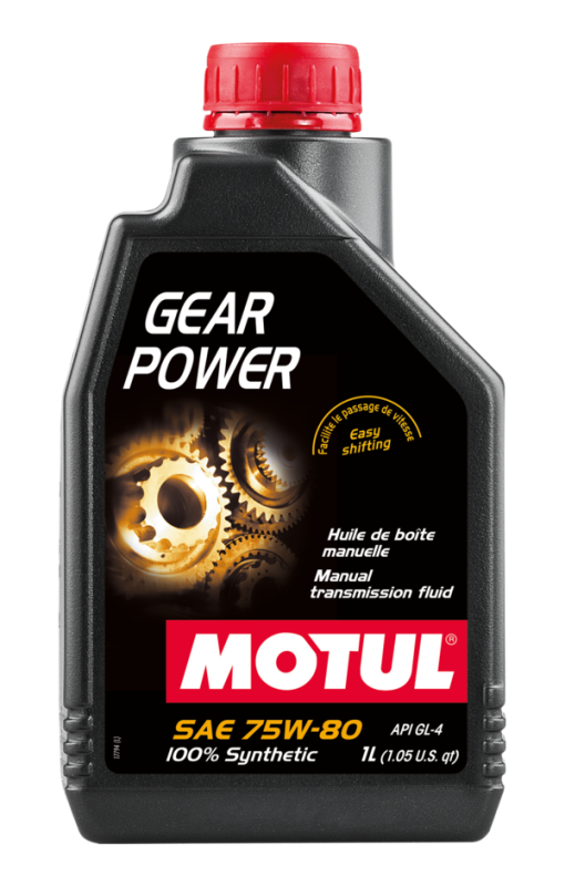Huile de boîte manuelle Gear Power 75W80 (1 L) MOTUL – 111133