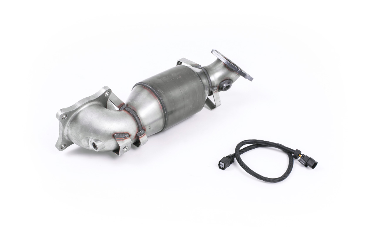 Downpipe moulé avec catalyseur sport HJS MILLTEK – Honda Civic (9TH) 2.0T Type R 310 ch – SSXHO230