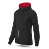 Sweat à capuche Logo noir et rouge homme AKRAPOVIC