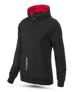 Sweat à capuche Logo noir et rouge homme AKRAPOVIC