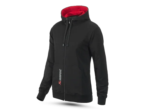 Sweat à capuche Logo noir et rouge homme AKRAPOVIC