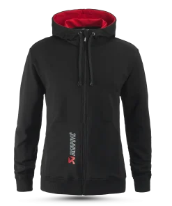 Sweat à capuche Logo noir et rouge homme AKRAPOVIC – Image 2
