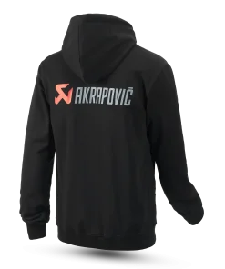 Sweat à capuche Logo noir et rouge homme AKRAPOVIC – Image 3