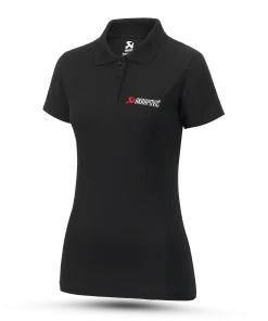 Polo Logo noir et rouge femme AKRAPOVIC