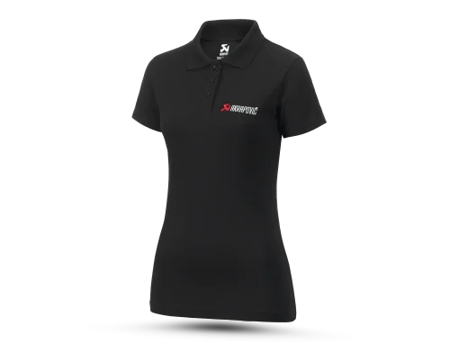 Polo Logo noir et rouge femme AKRAPOVIC