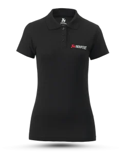 Polo Logo noir et rouge femme AKRAPOVIC – Image 2