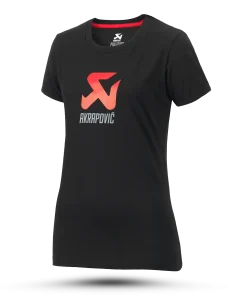 T-shirt Logo noir et rouge femme AKRAPOVIC