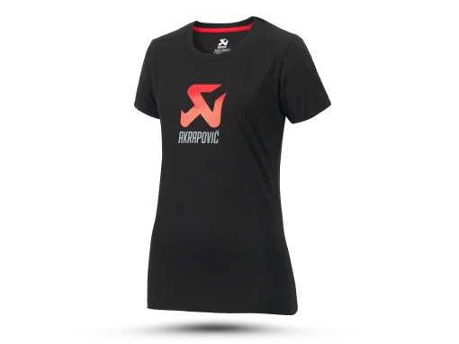 T-shirt Logo noir et rouge femme AKRAPOVIC