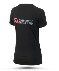T-shirt Logo noir et rouge femme AKRAPOVIC – Image 3