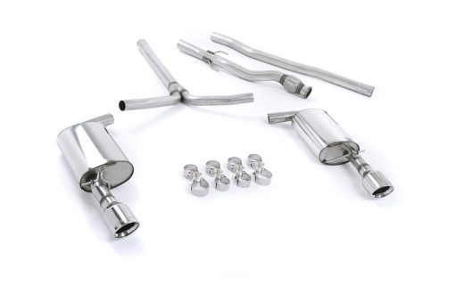 Ligne cat-back (double embout JET poli) MILLTEK – MINI Clubman (R55) 1.6 Turbo