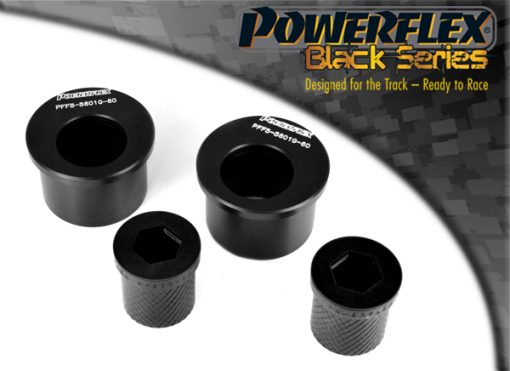 Silentblocs excentriques de triangles avant Ø60 mm "Black Series" (paire) POWERFLEX – BMW Série 3 (E46) – PFF5-5601G-60BLK