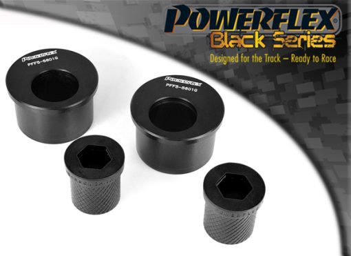 Silentblocs excentriques de triangles avant "Black Series" (paire) POWERFLEX – BMW M3 (E46) – PFF5-5601GM3BLK