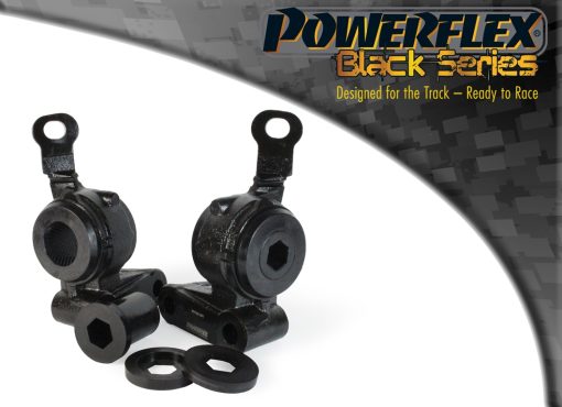 Silentblocs arrière de bras de suspension avant avec support "Black Series" (paire) POWERFLEX – PFF5K-201BLK