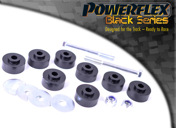 Silentblocs externes de barre anti-roulis "Black Series" (paire) POWERFLEX – Renault Twingo (II) – PFF60-205BLK